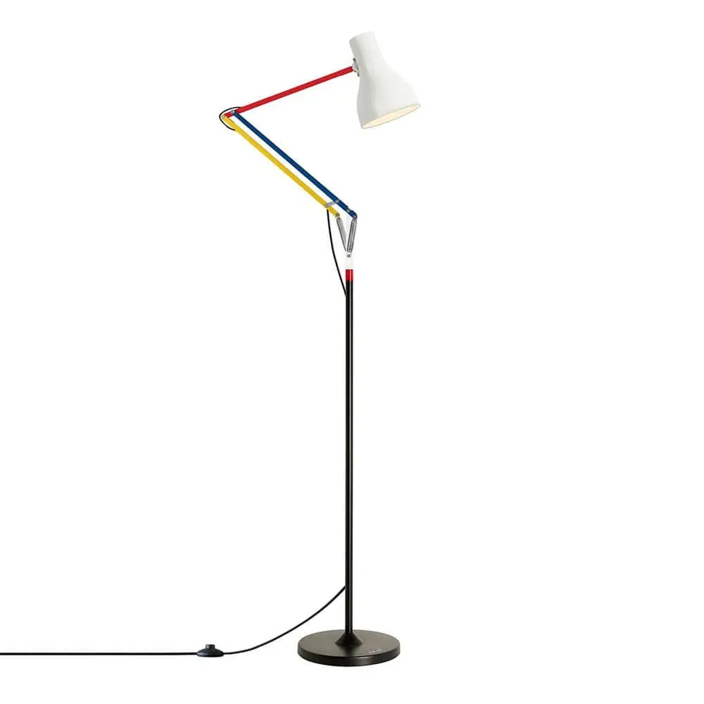Adjustable Floor Lamp with Cable Switch - Aluminum