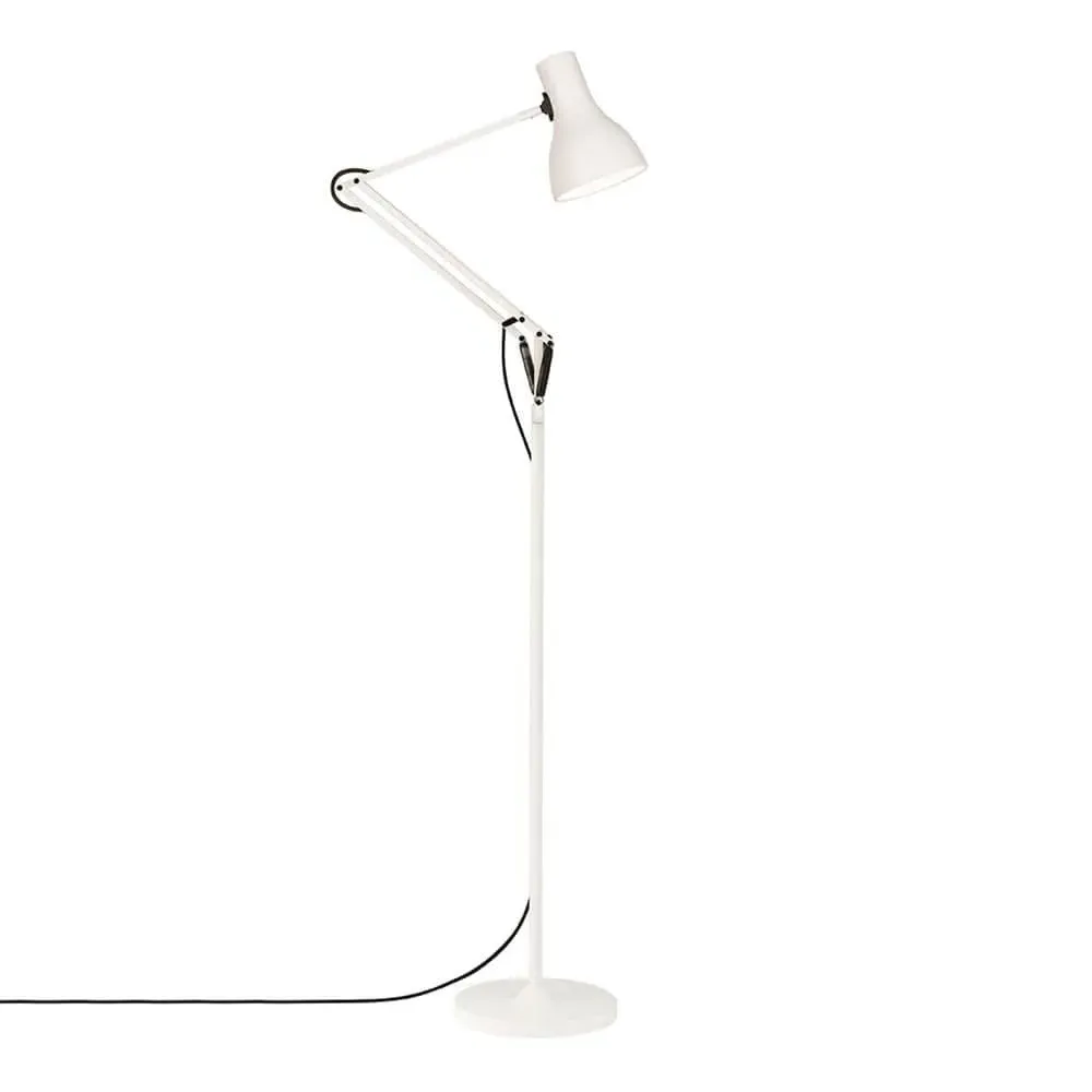 Adjustable Floor Lamp with Cable Switch - Aluminum