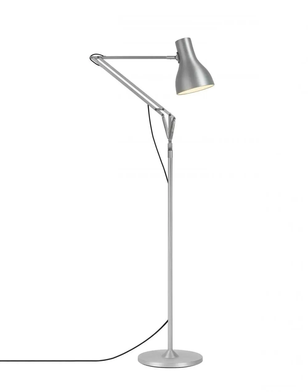 Adjustable Floor Lamp with Switch - Black, Metal