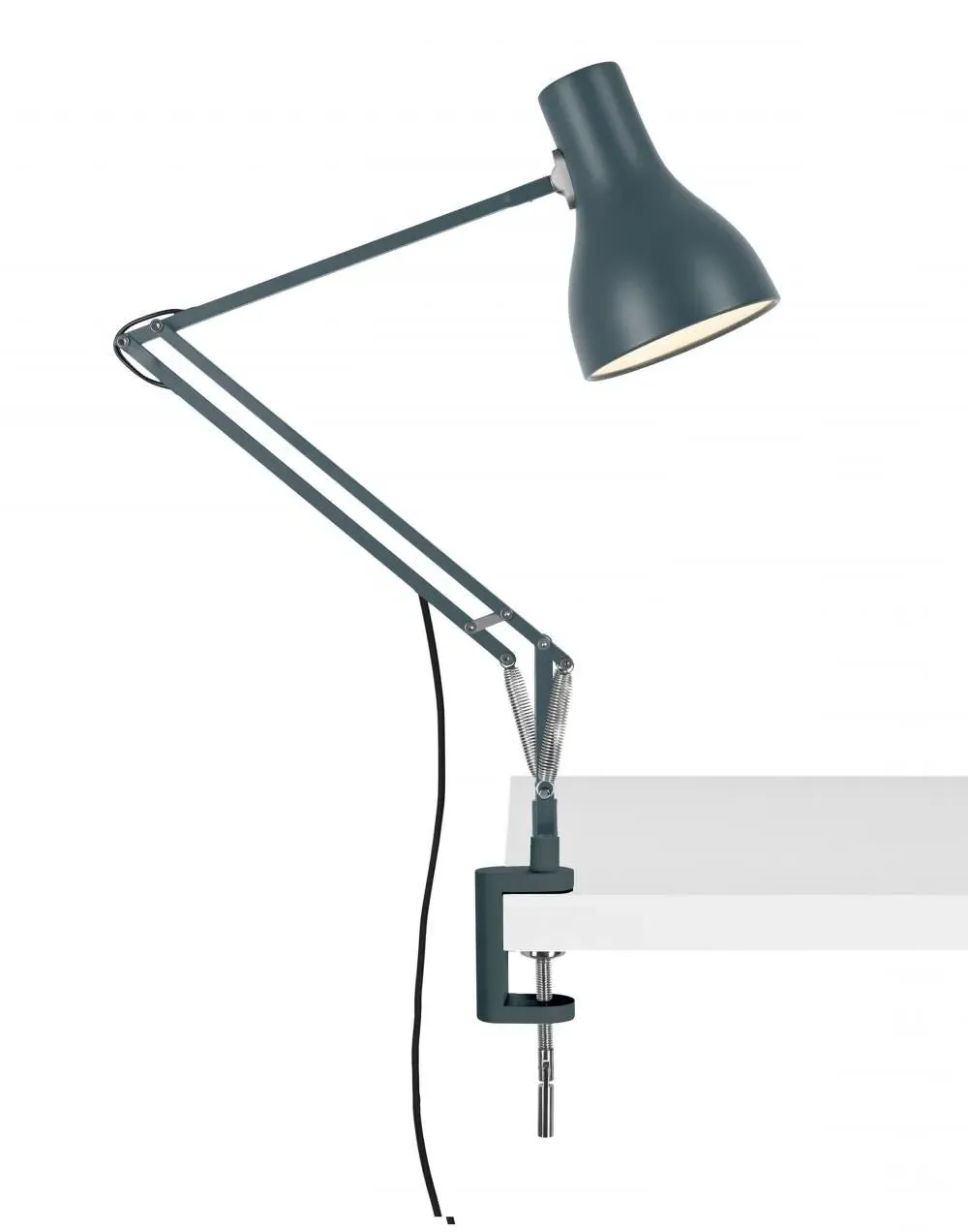 Desk Lamp with Clamp Base - Black, Metal
