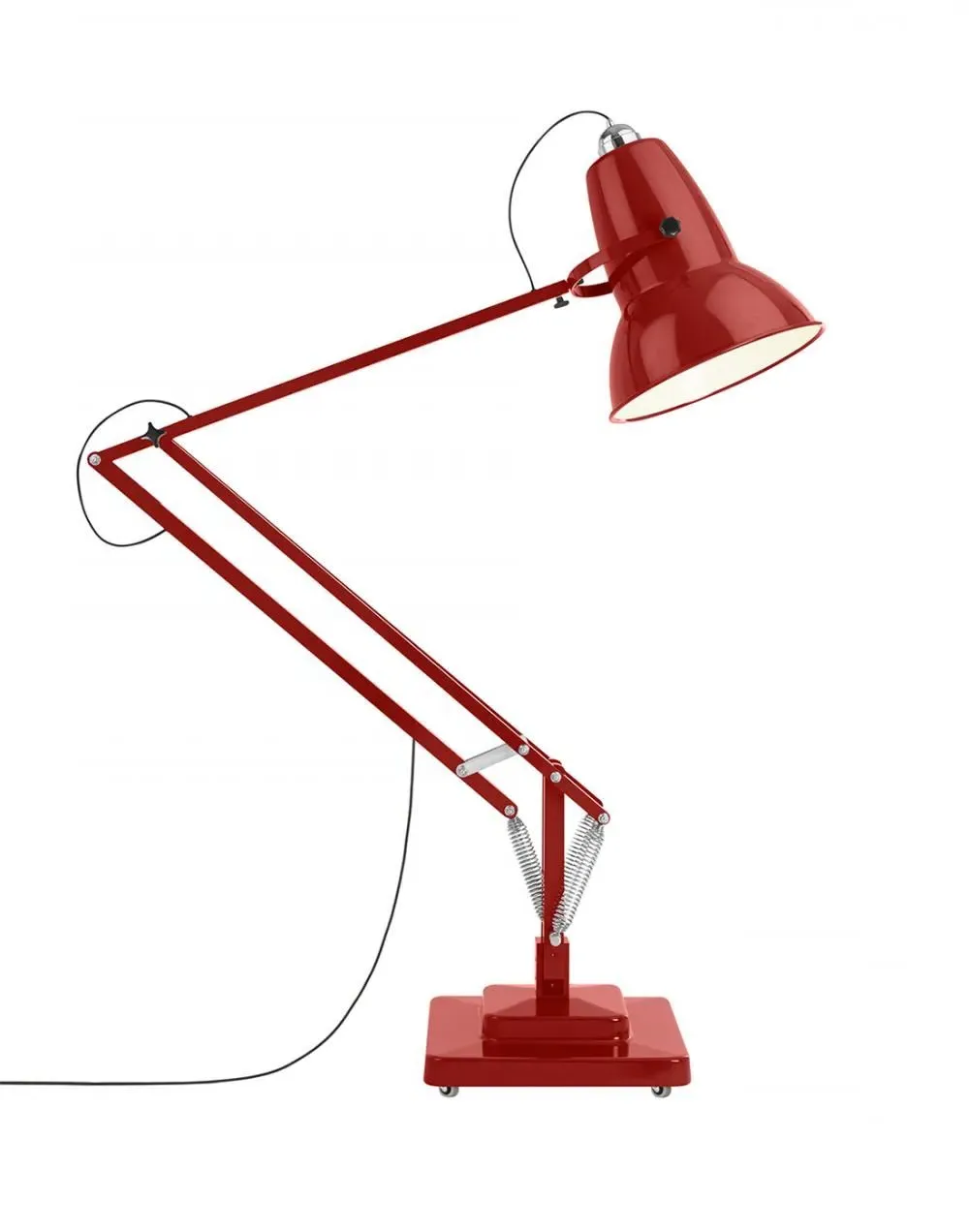 Giant Floor Lamp with Adjustable Arm - Yellow