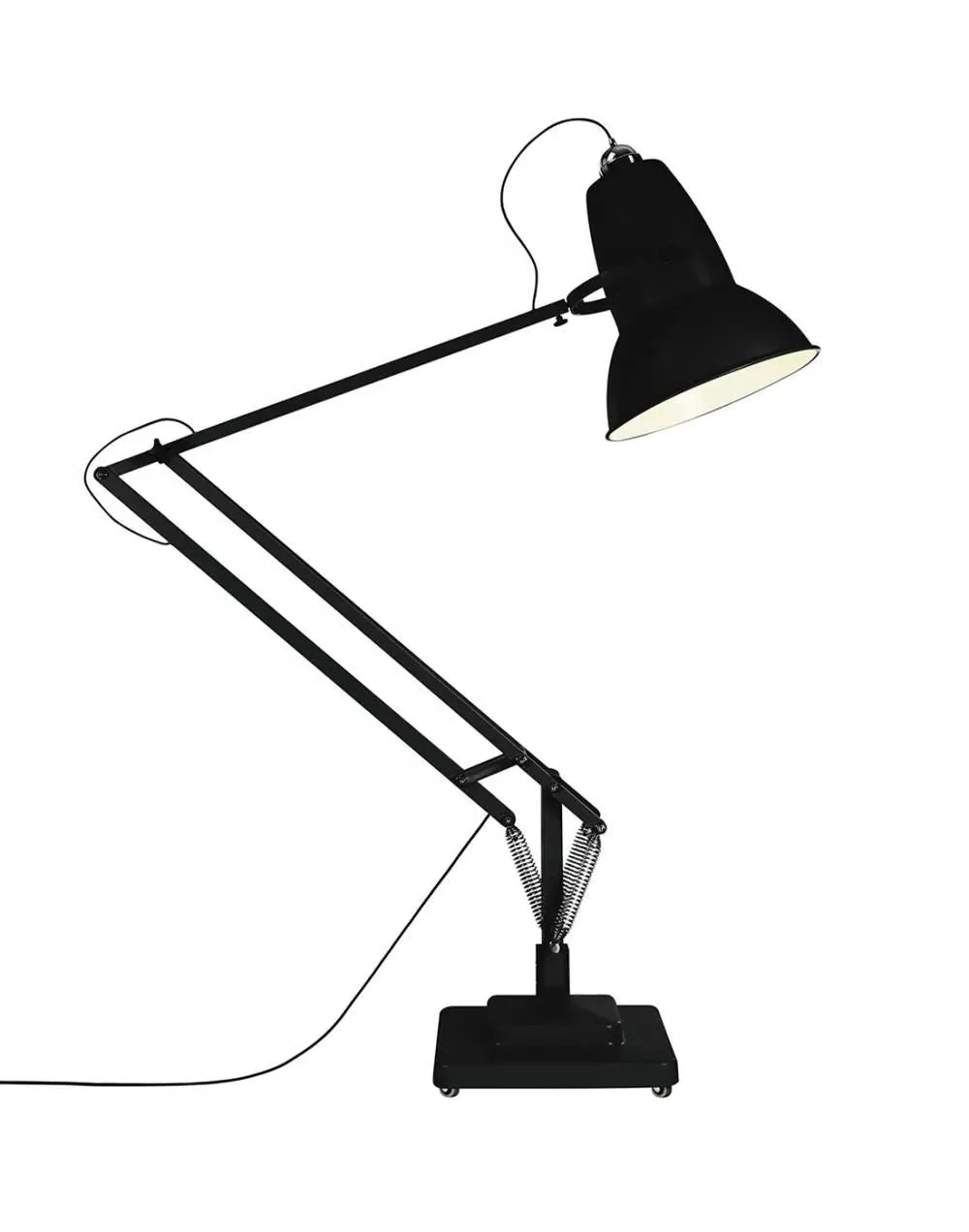 Giant Floor Lamp with Adjustable Arm - Yellow
