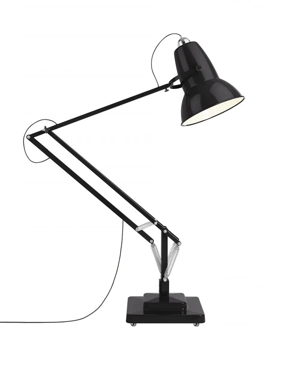 Giant Floor Light with Adjustable Arm - Black