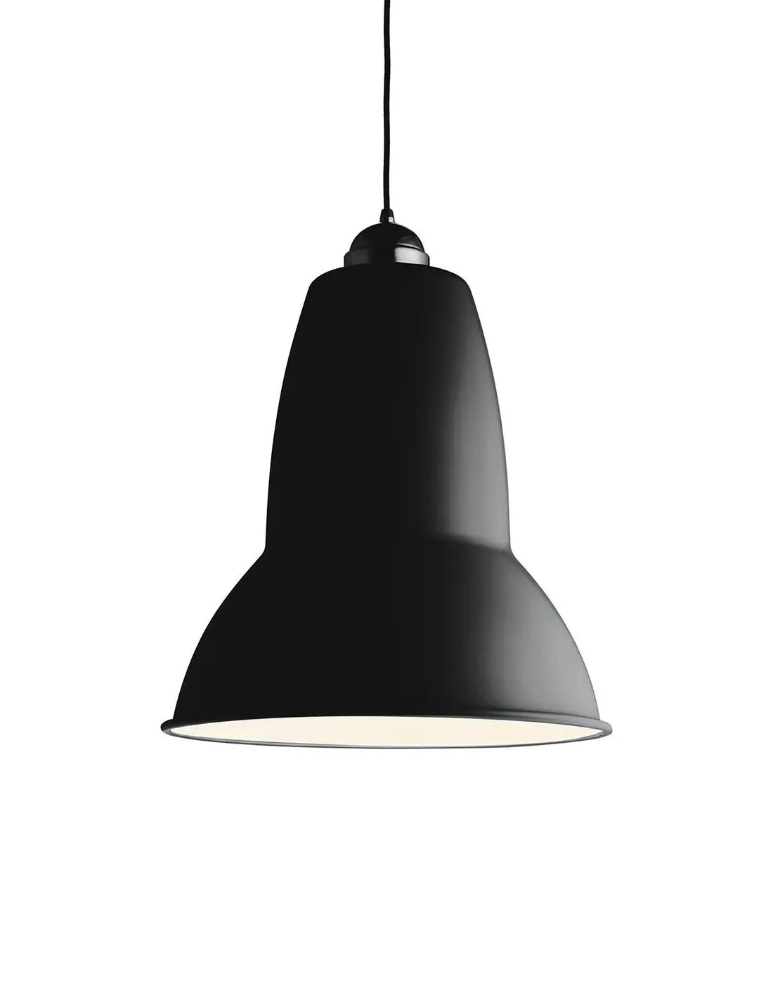 Giant Pendant Light with Adjustable Shade - Black