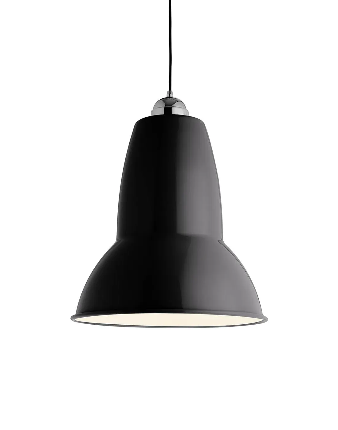 Giant Pendant Light with Adjustable Shade - Black image