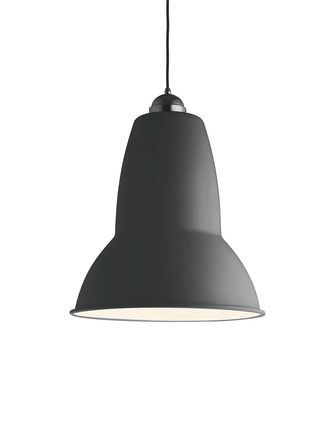 Giant Pendant Light with Adjustable Shade - Grey