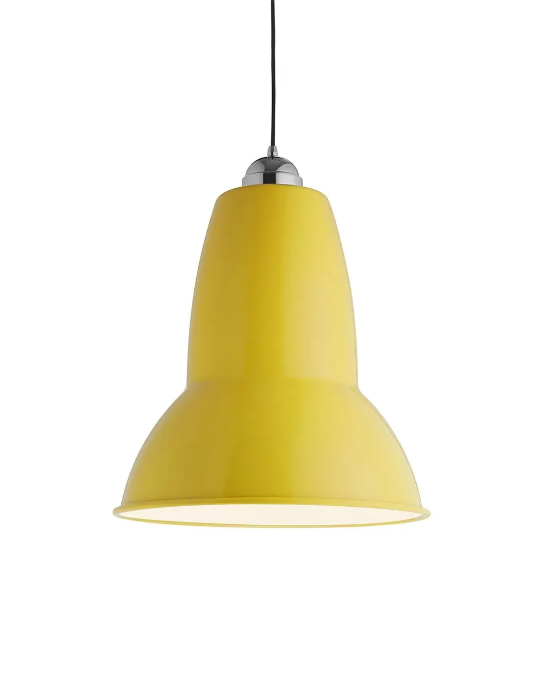 Giant Pendant Light with Adjustable Shade - Yellow