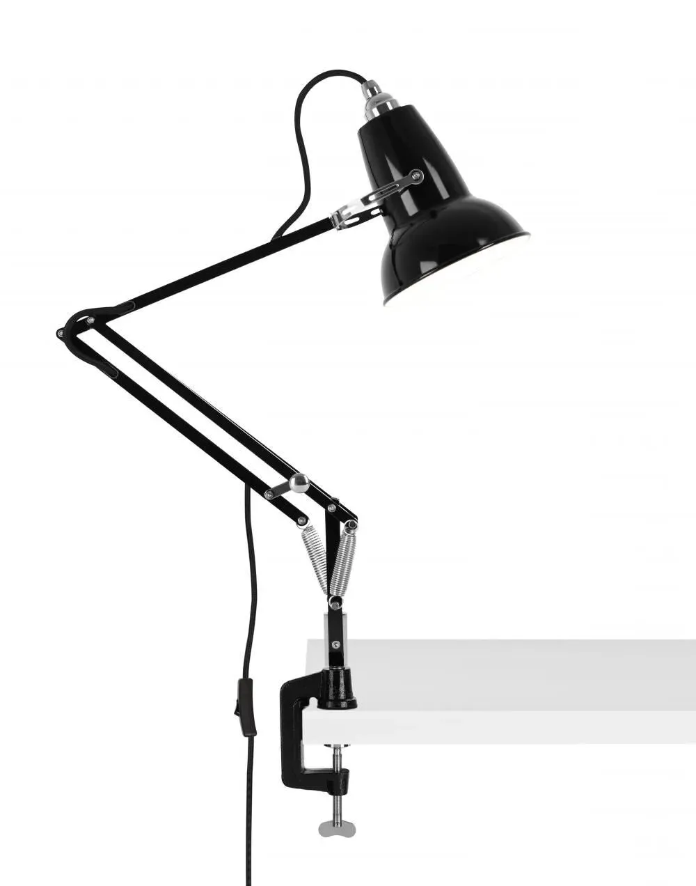 Mini Desk Lamp with Clamp - Black, Metal image
