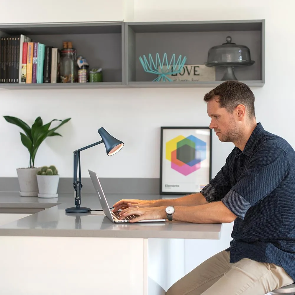 Mini Desk Lamp with LED - Blue