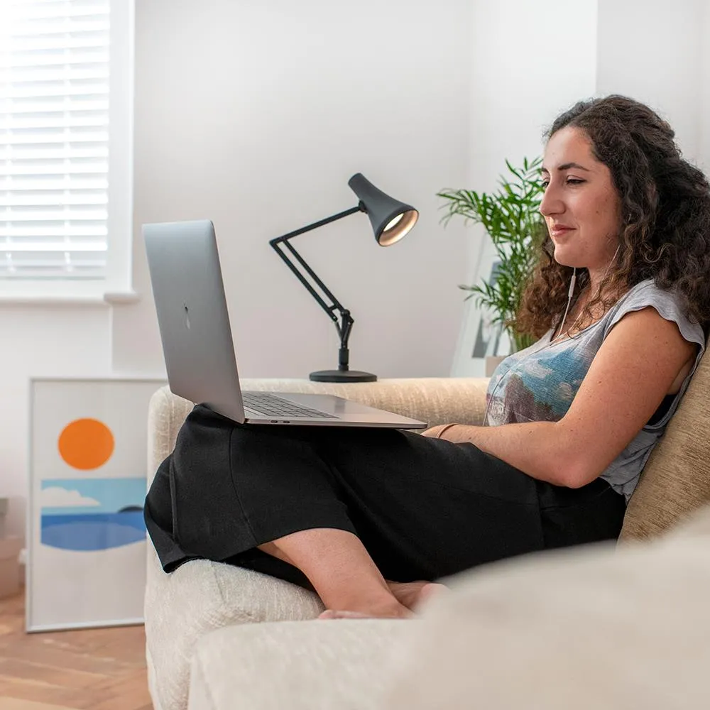 Mini Desk Lamp with LED - White