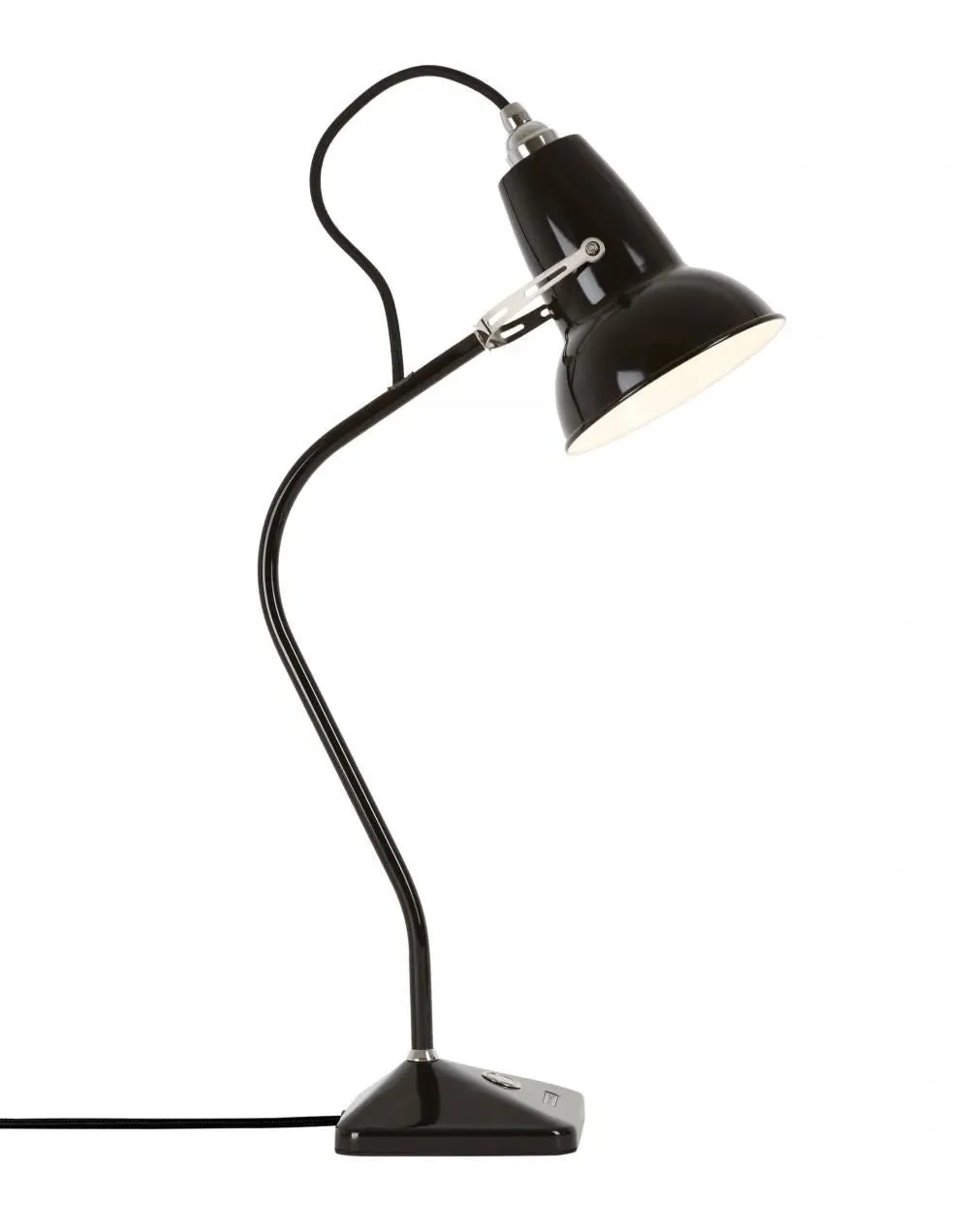 Mini Table Lamp with Fixed Arm - Black, Metal image