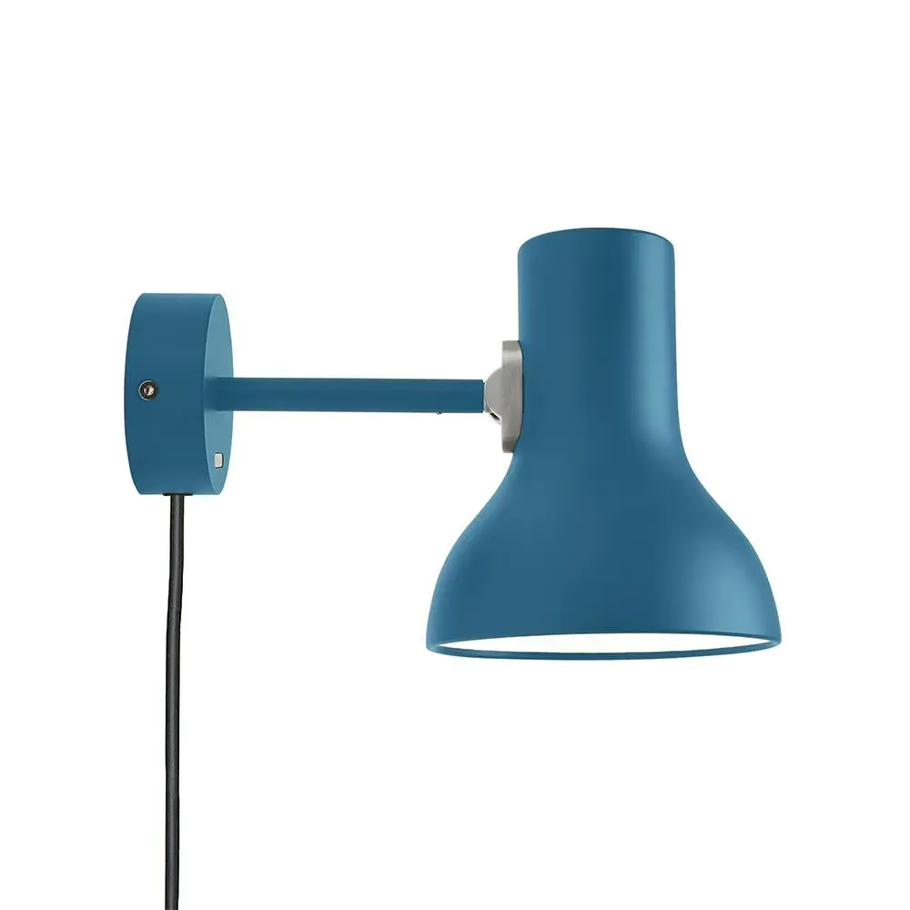 Mini Wall Light with Plug & Cable - Saxon Blue