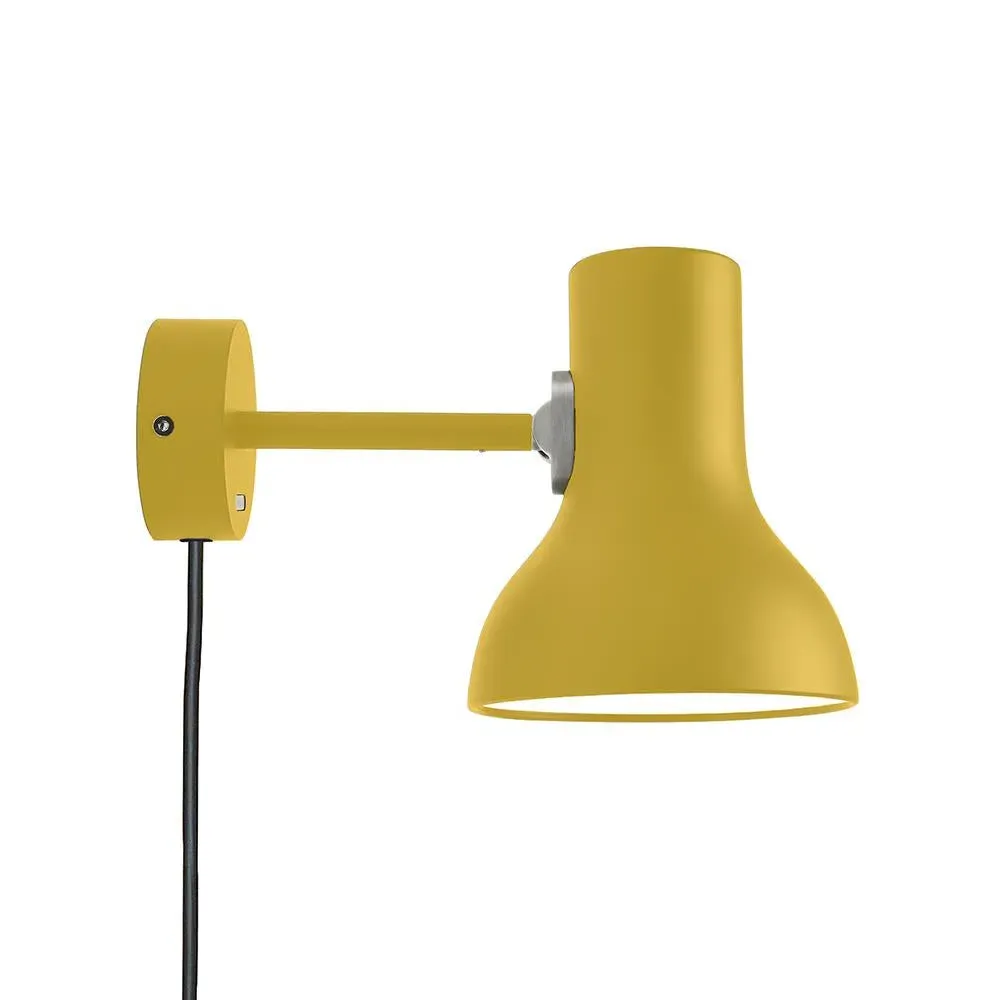Mini Wall Light with Plug & Cable - Yellow Ochre