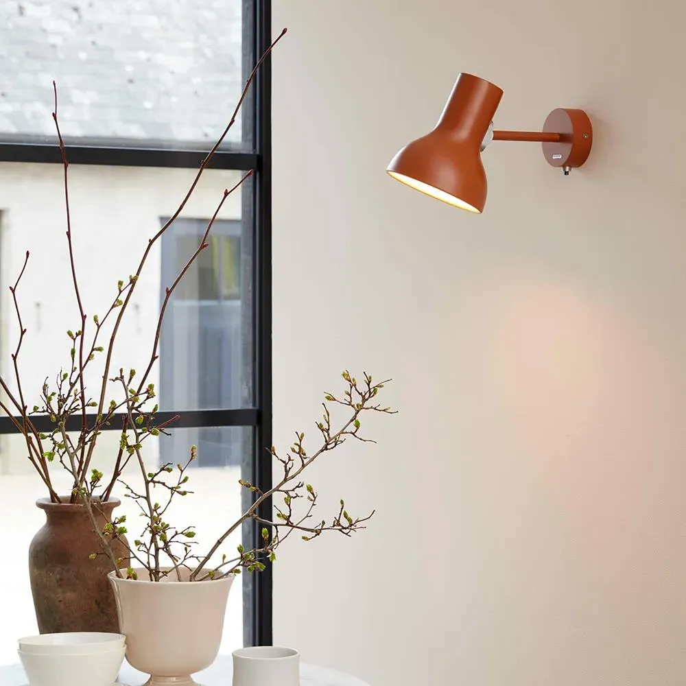 Mini Wall Light with Switch - Saxon Blue