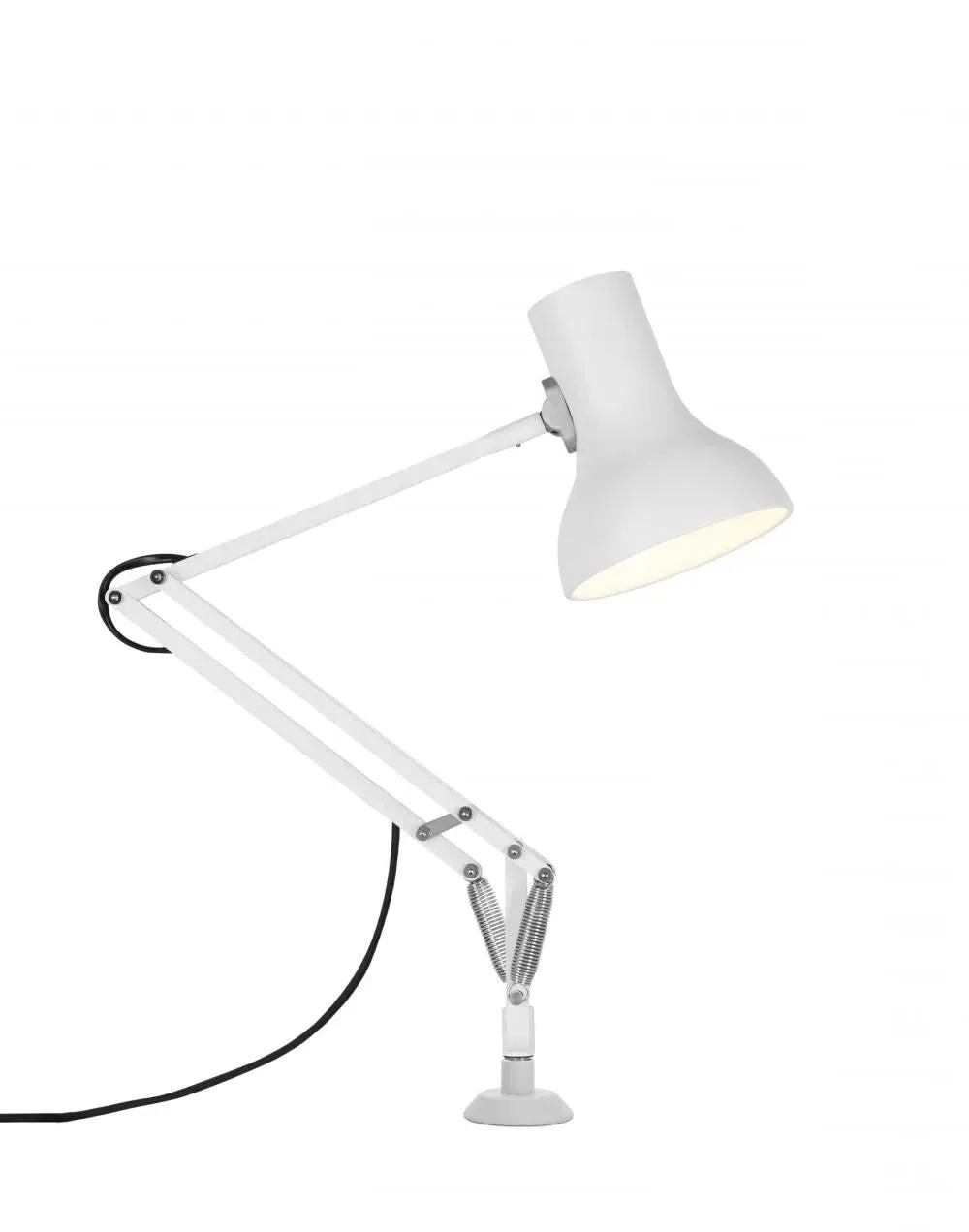 Mini Weighted Base Desk Lamp - White, Metal