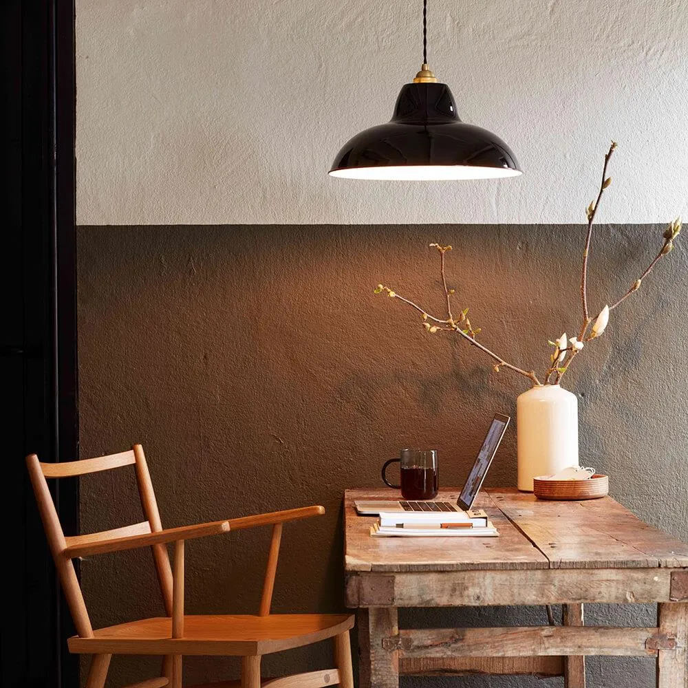 Original 1227 Midi Wide Pendant Light - Ink Blue