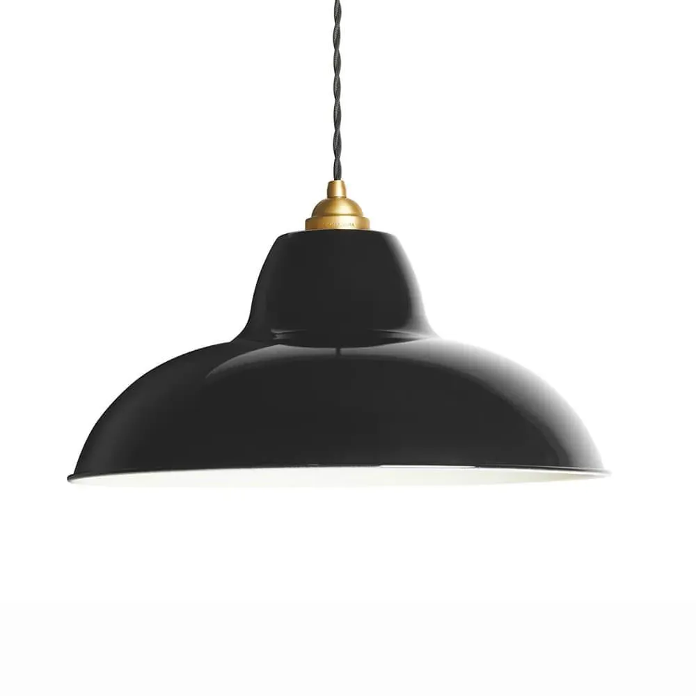 Original 1227 Midi Wide Pendant Light - Jet Black