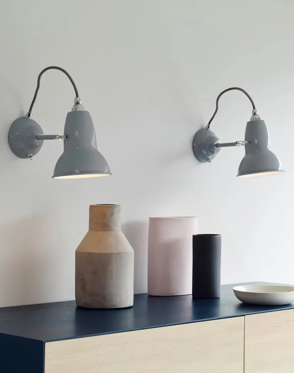 Original 1227 Short Wall Light - Elephant Grey