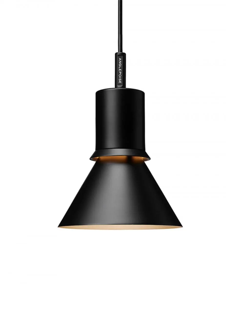 Pendant Light with Halo Slit - Black, Metal image