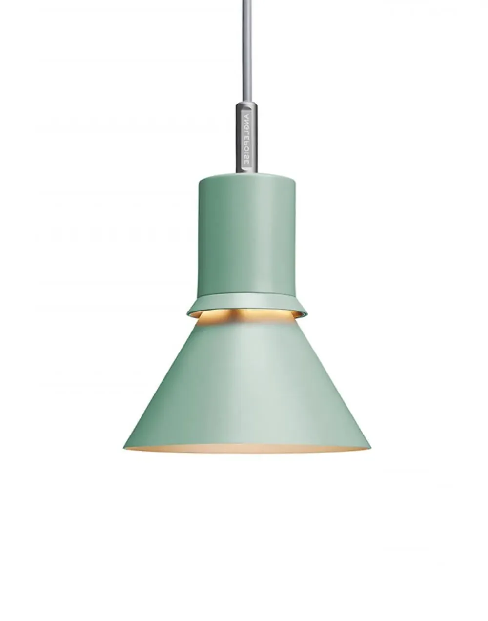 Pendant Light with Halo Slit - Green, Metal