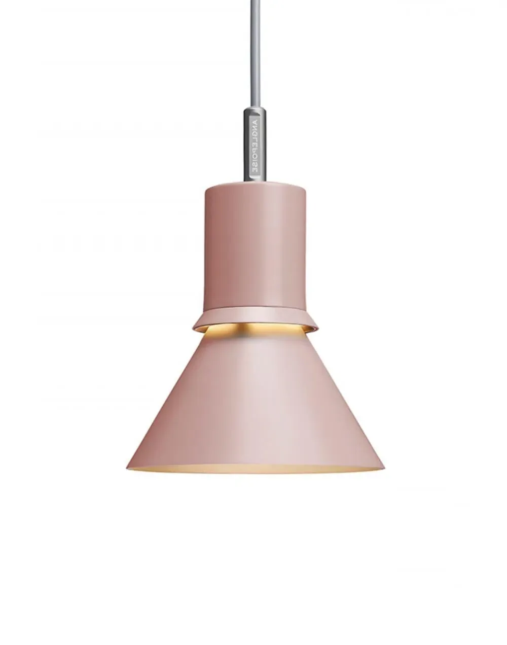 Pendant Light with Halo Slit - Rose Pink, Metal
