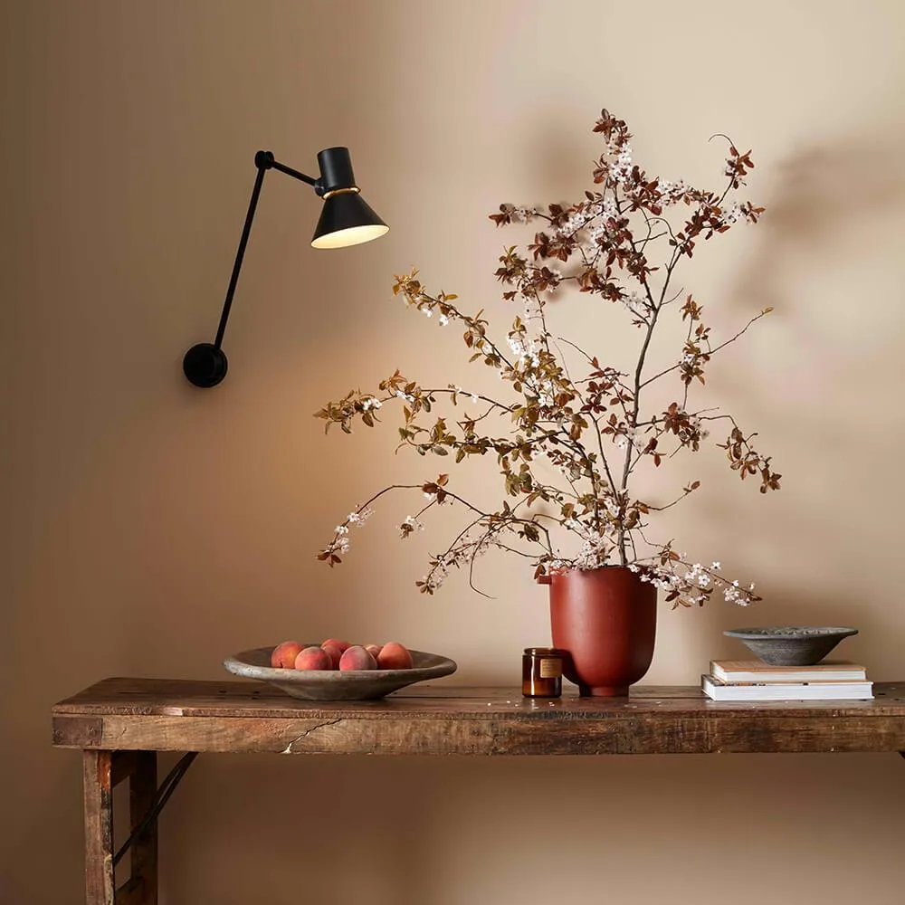 Triple Wall Light with Adjustable Shades - Black