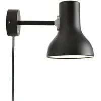 Type 75 Mini Wall Light with Switch - Jet Black