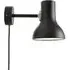 Type 75 Mini Wall Light with Switch - Jet Black