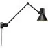 Type 80 W3 Wall Light with Plug Switch Cable - Matte Black