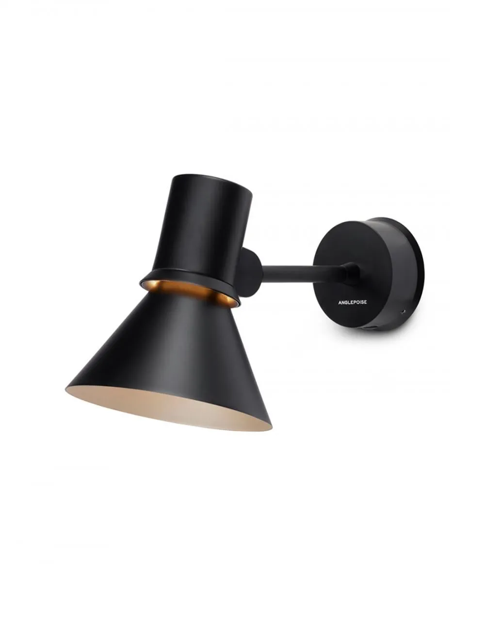 Wall Light with Switch - Black, Metal image