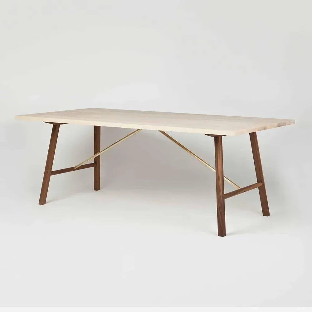 2m Dining Table - Ash, Solid Wood