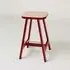 Bar Stool Three - Wellington Red, Beech