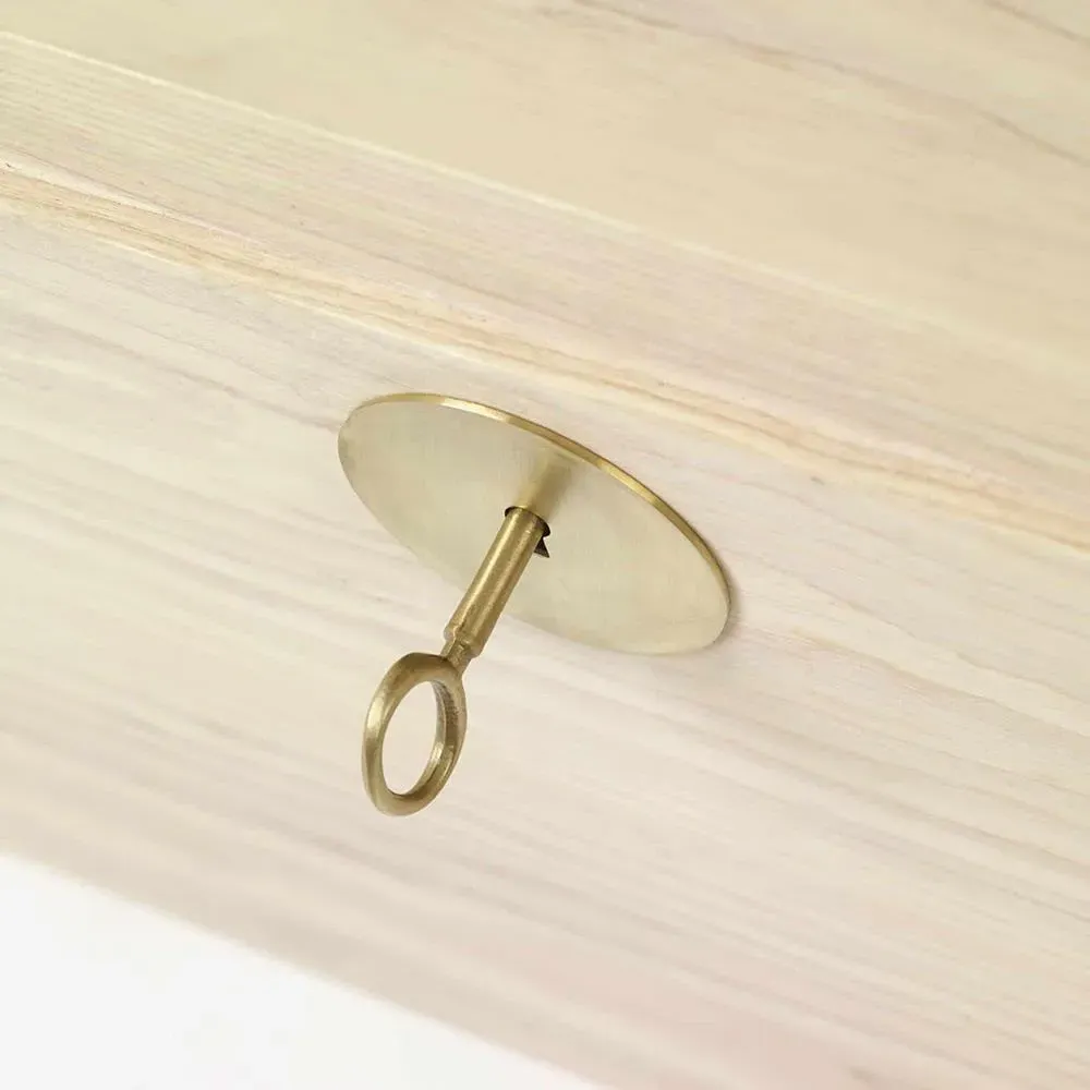 Blanket Chest with Lock - Pale Ash Wood