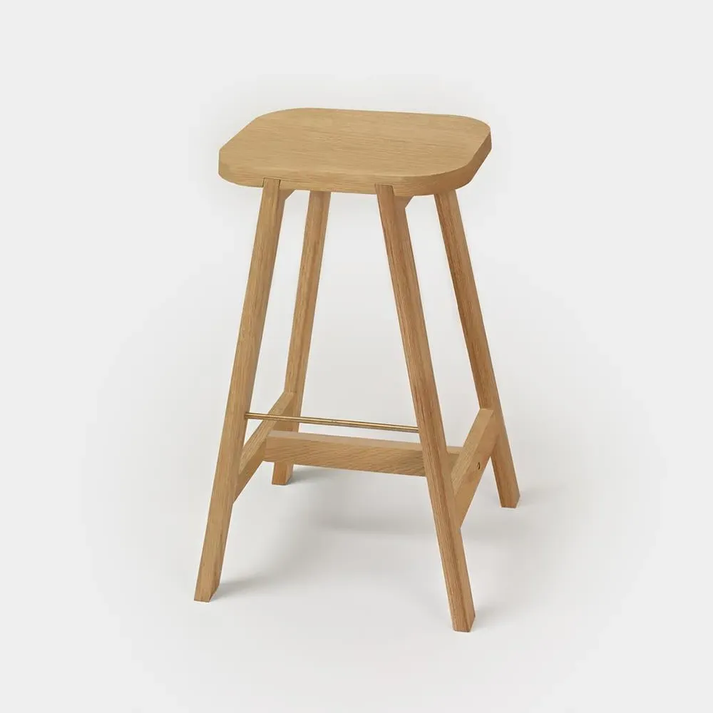 Breakfast Bar Stool - Oxford Green, Beech