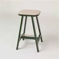Breakfast Bar Stool - Oxford Green, Beech