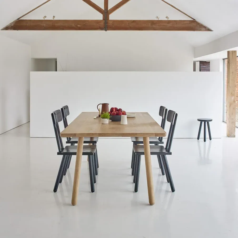 Dining Chair - Black, Ash Wood