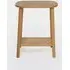 Hardy Side Table with Curved Design - Oak