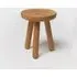 Kids Stool - Black, Solid Oak