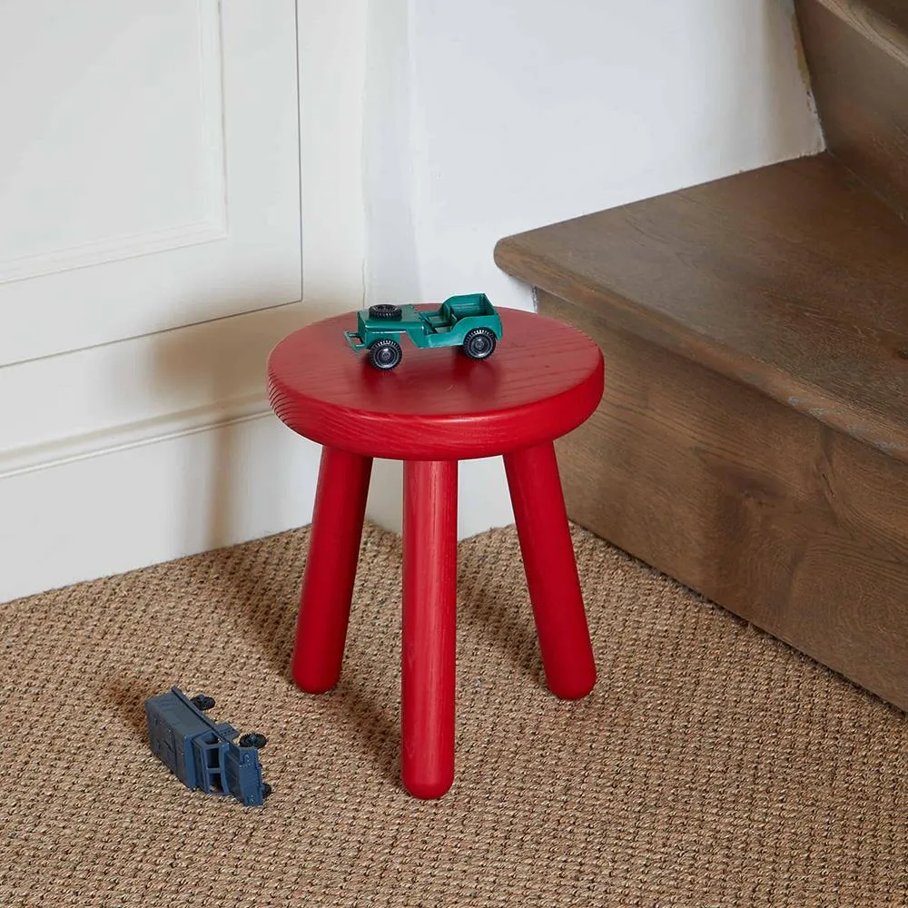 Kids Stool One 3-Legged Stool - Red