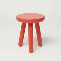 Kids Stool One 3-Legged Stool - Red