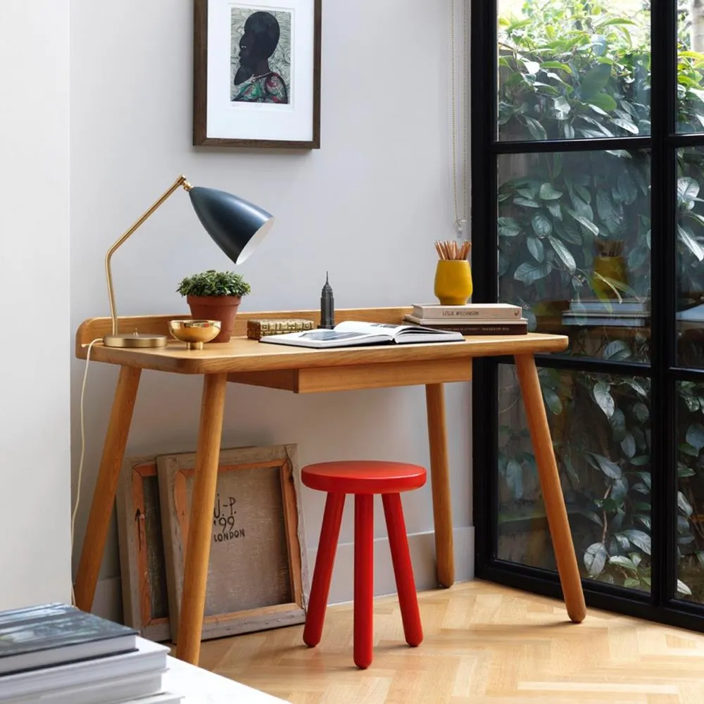 Office Desk with Clean Lines - Oak