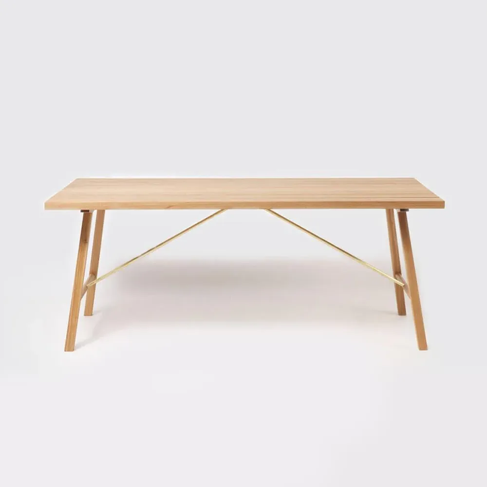 Outdoor Dining Table - Oak, Solid Wood image