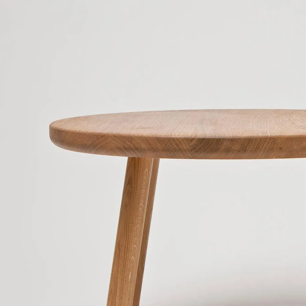 Round Coffee Table - Oak, Solid Wood