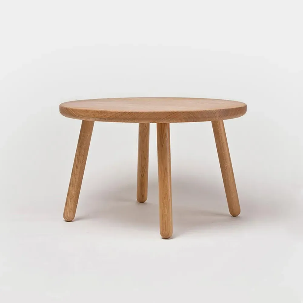 Round Kids Table - Black, Solid Wood image