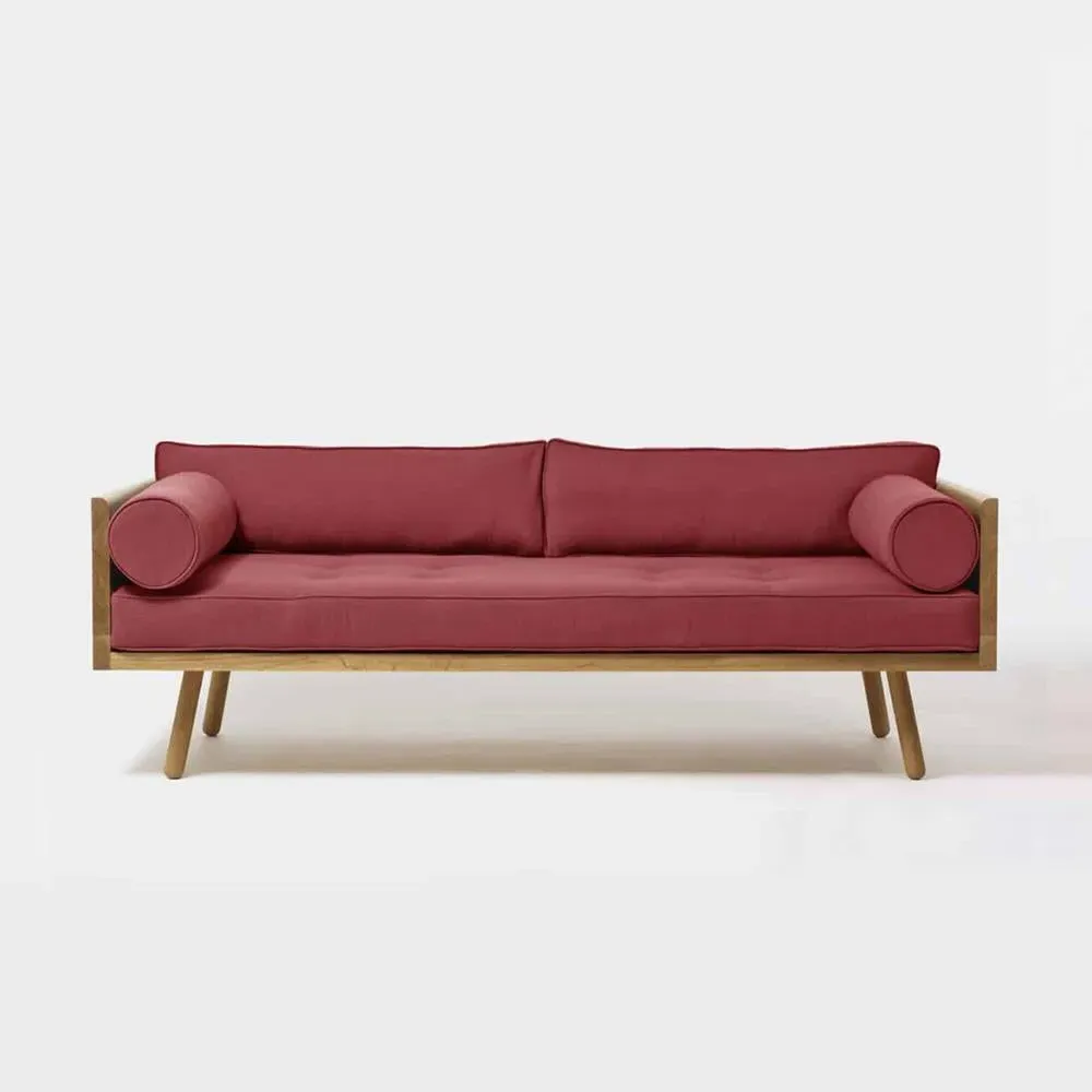 Series One 2-Seater Sofa - Butterscotch, Oak image
