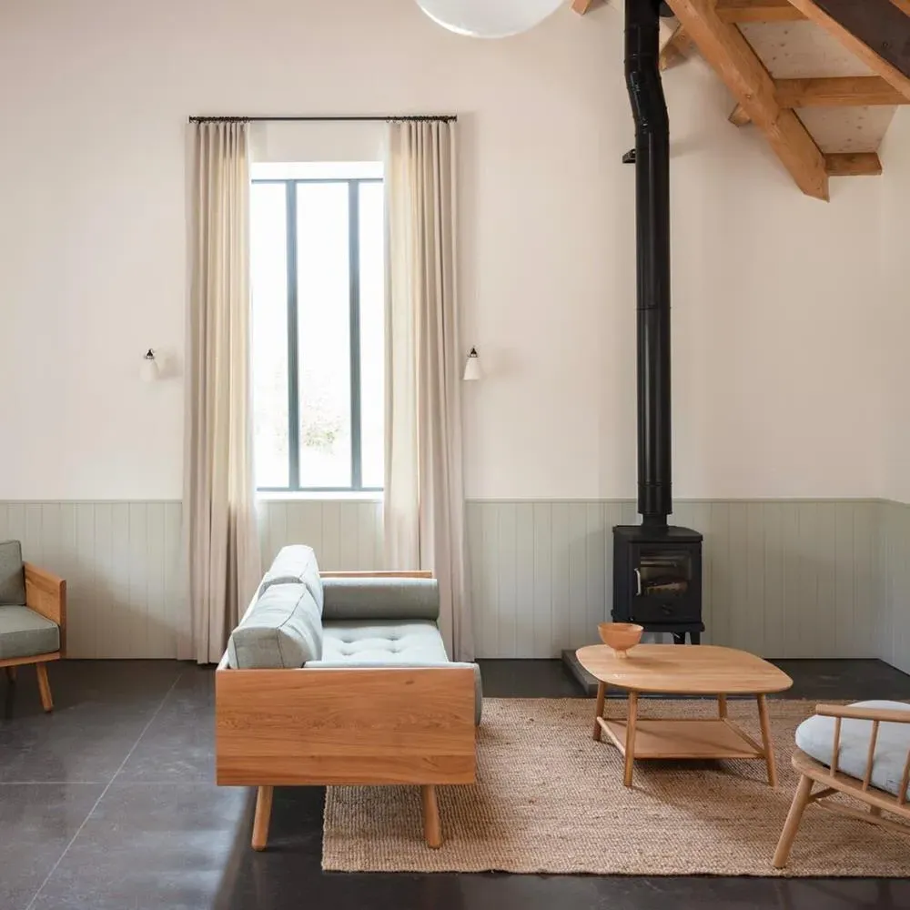 Series One 2-Seater Sofa - Indigo, Oak