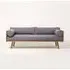 Series One 2-Seater Sofa - Khaki, Oak