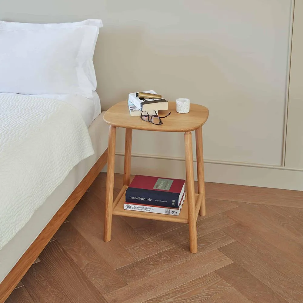 Side Table with Drawer - Black