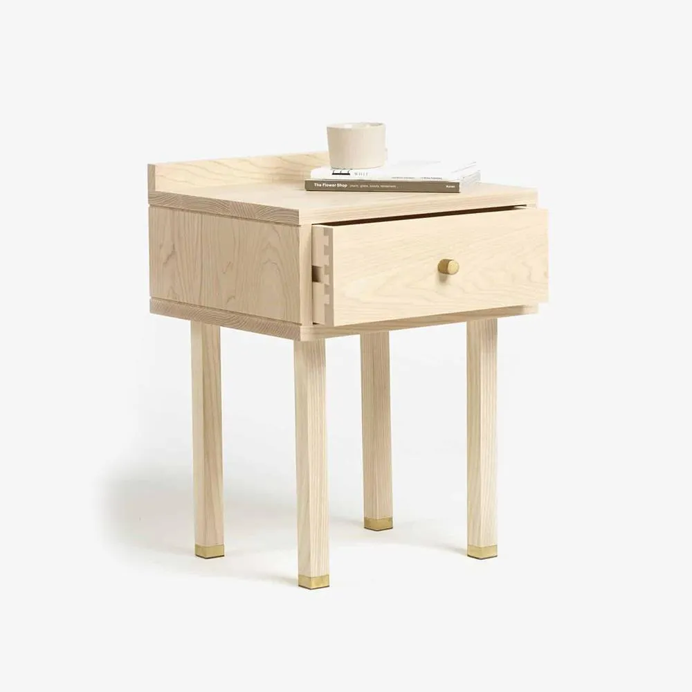 Single Drawer Bedside Table - Wood