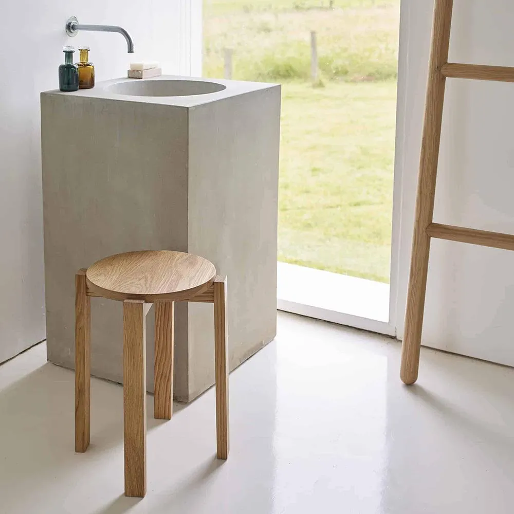 Stool Four - Dutch Green, Ash